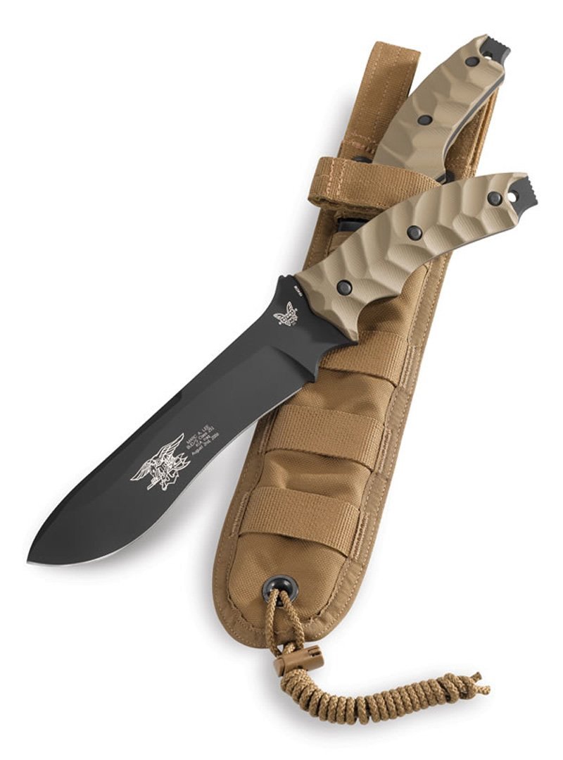 Benchmade Killian Design Marc Lee Glory Knife with BK1 Coating and FB Sheath