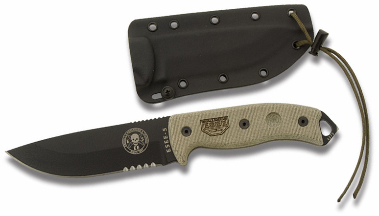 ESEE-5 Serrated Black Blade